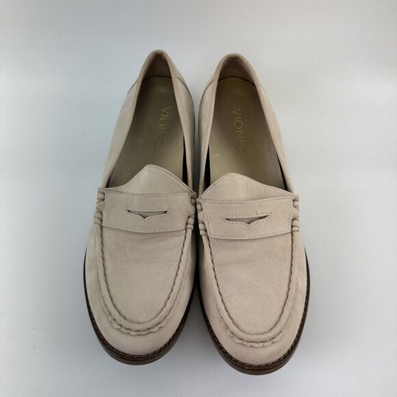 Vionic Waverly Loafer Light Pink Nubuck Leather Comfort Slip On Moc Toe Size 7.5 - Picture 4 of 14